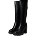 thumbnail image 2 of NINE WEST Womens Black Lug Sole Kani Round Toe Block Heel Zip-Up Heeled Boots 8 M, 2 of 5