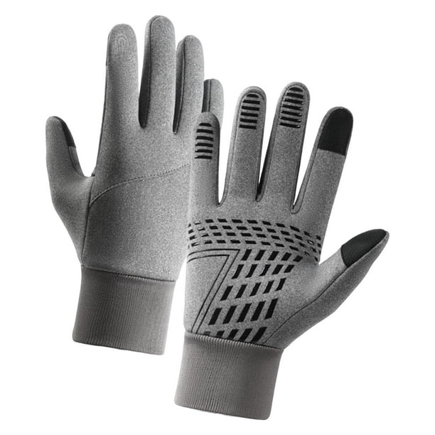 Guantes de invierno con pantalla táctil Fernando para ciclismo y esquí Gris L