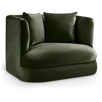 Meridian Furniture Alder Green Velvet Accent Chair