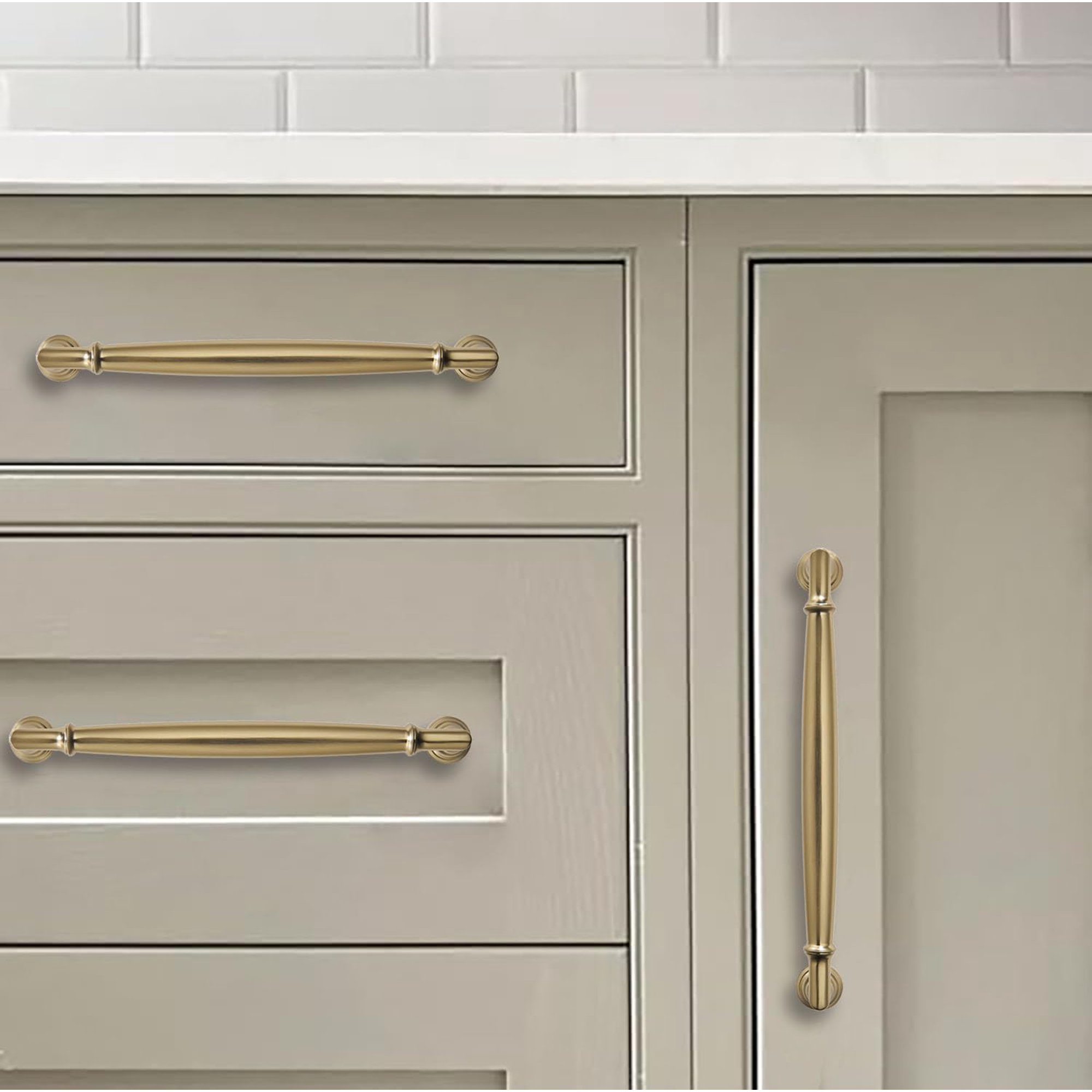 10-Pack Champagne Bronze Cabinet Pulls – 5 Inch Matte Kitchen Handles For Drawers & Cupboards, Easy DIY Upgrade