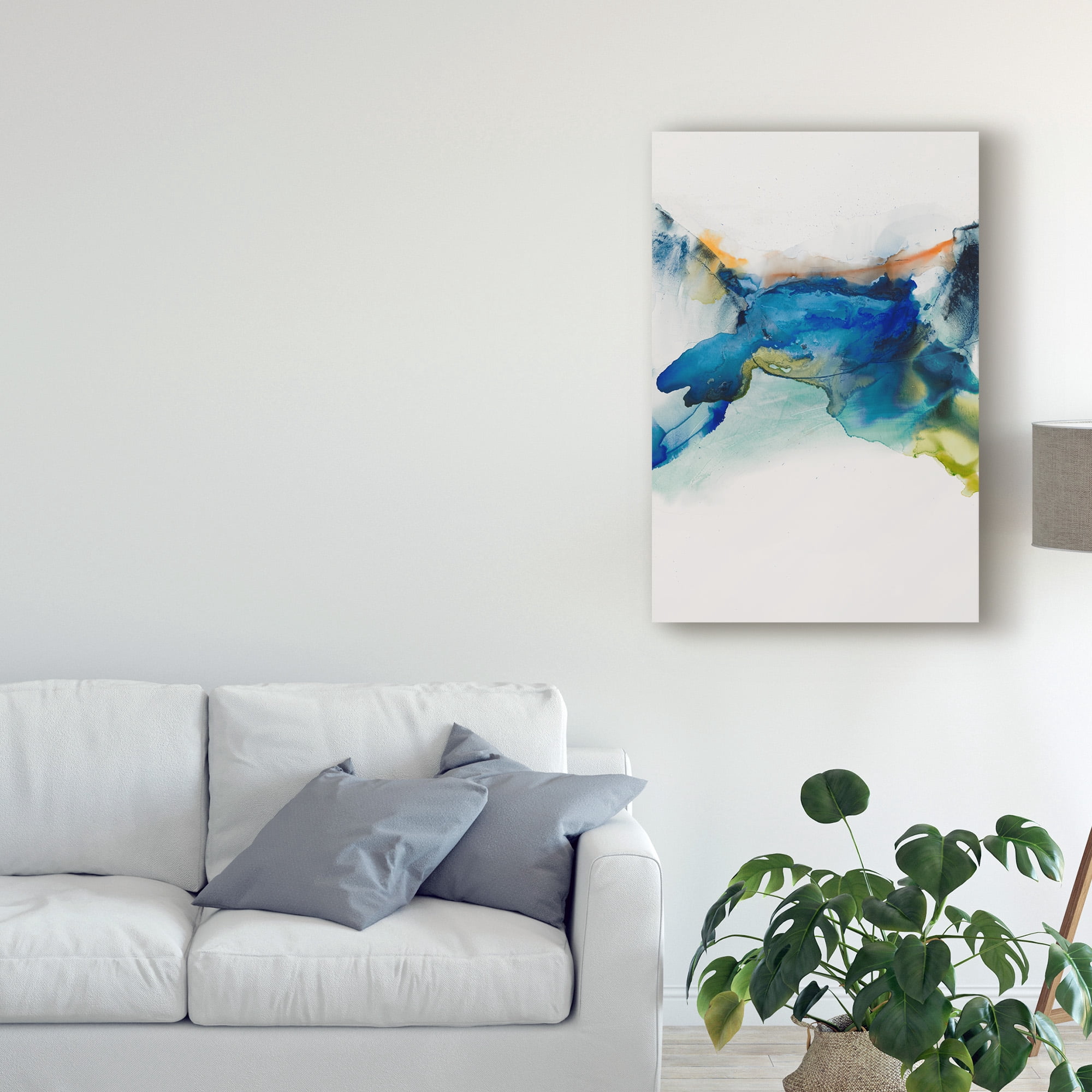 Trademark Fine Art 'Abstract Terrain II' Canvas Art by Sisa Jasper