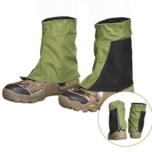 Lixada One Pair of Gaiters Outdoor Unisex Zippered Closure Wear and Water E3P7 