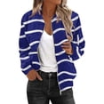 thumbnail image 3 of Bovemsi Bomber Jackets for Women Jacket 2025 Causal Zip Up Coats Long Sleeve Stand Collar Fall Lightweight Outerwear Tops Light Jackets, 3 of 6