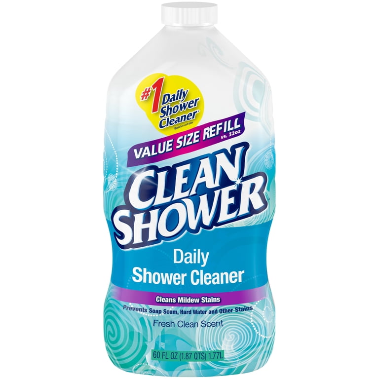 Clean Shower Daily Shower Cleaner Refill, Fresh Clean Scent, 60 Fl Oz photo 1