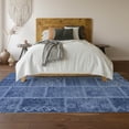 thumbnail image 6 of Addison Rugs Mayfield Washable Transitional Patchwork Navy Rectangle Rug, 2'6" x 3'10", 6 of 6