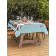 thumbnail image 2 of Outdoor Tablecloth with Umbrella Hole and Zipper, Happy Easter Rectangle Table Cloth 54x80 Inch Waterproof Tablecloth, Cute Gnomes Eggs Spring Daisy Flowers Blue Picnic Table Cover for Patio Camping, 2 of 7