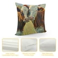 thumbnail image 4 of Orinice Cows Field Sky Graphic Decorative Cushion Throw Pillow Cover for Home Couch Living Room Bed Sofa 18x18in, 4 of 5