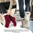 thumbnail image 4 of Britt's Knits Beyond Soft Chenille Knit Non-Slip Slipper Socks, 4 of 5