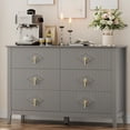 thumbnail image 1 of QinaQin Recessed Patterned Dressing Table for Bedroom, 47.2 Inches Wide, 6 Drawers, Made Of Wood, Modern Style, Suitable for Storage In Living Room, Hallway, Or Entryway, 1 of 8