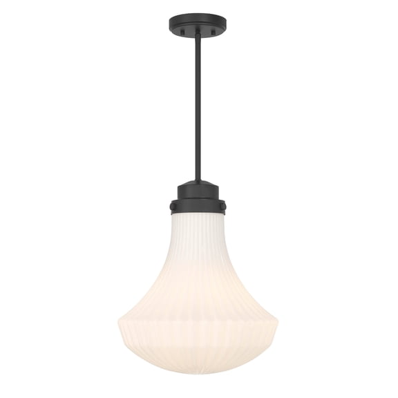 Bartlet 1-Light Pendant in Matte Black