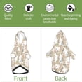 thumbnail image 6 of Fotbe Retro Bunny Flower Print Small Dog Sweater Hoodies Pet Grey Hooded Soft Fleece Sweatshirts with Pocket Fall Winter Puppy Cat Sweaters Warm Clothes-Large, 6 of 7