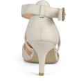 thumbnail image 4 of Brinley Co. Womens Cross Strap Faux Suede Pointed Toe Dress High Heels, 4 of 8