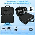 thumbnail image 3 of Compatible with PlayStation 5 Pro Gaming Console Protective Storage Case with Shoulder Strap, Large Capacity Organizer for Travel Accessories, 3 of 6
