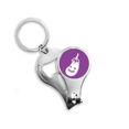 thumbnail image 1 of vegetable expression happy eggplant body nail nipper key chain bottle opener clipper, 1 of 3