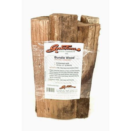 Good Times Bundled Firewood - All Natural Seasoned Firewood - 0.65 cu ft