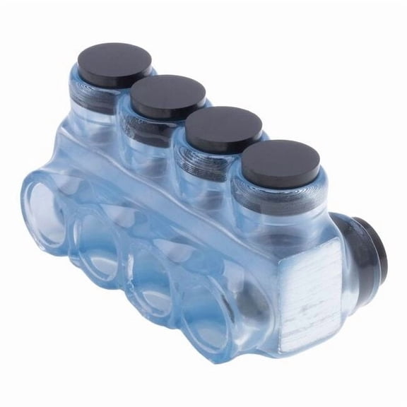 Polaris Wire Connector, 4 Port, Clear, Plastisol Insulation IPLD2-4CB