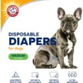 thumbnail image 2 of Arm & Hammer Female Dog Diapers, Medium 12 Count, Leak Proof, Ultra Absorbent with Wetness Indicator, 2 of 10