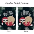 thumbnail image 3 of GZHJMY Garden Flag Double Sided Sloth Red Christmas Ball, Fade Resistant Yard Flag Durable Banner Indoor Outdoor Home Decor 28x40 Inch Yard Flags, 3 of 7