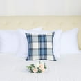 thumbnail image 2 of Unique Bargains Square Decorative Throw Cushion Pillow Cover 18"x18" Plaid #16, 2 of 7
