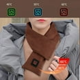 thumbnail image 5 of White 1pc USB Smart Charging Heating Scarf Keep warm for outdoor leisure & Rapid heating warmth in winter,fabric can be washed and folded for easy carrying or storage/Without power bank/80*10CM, 5 of 9