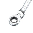 thumbnail image 4 of Unique Bargains 1/2' Flex-Head Ratcheting Combination Wrench SAE 72 Teeth 12 Point Ratchet Box Ended Spanner Tools, Cr-V, 4 of 5