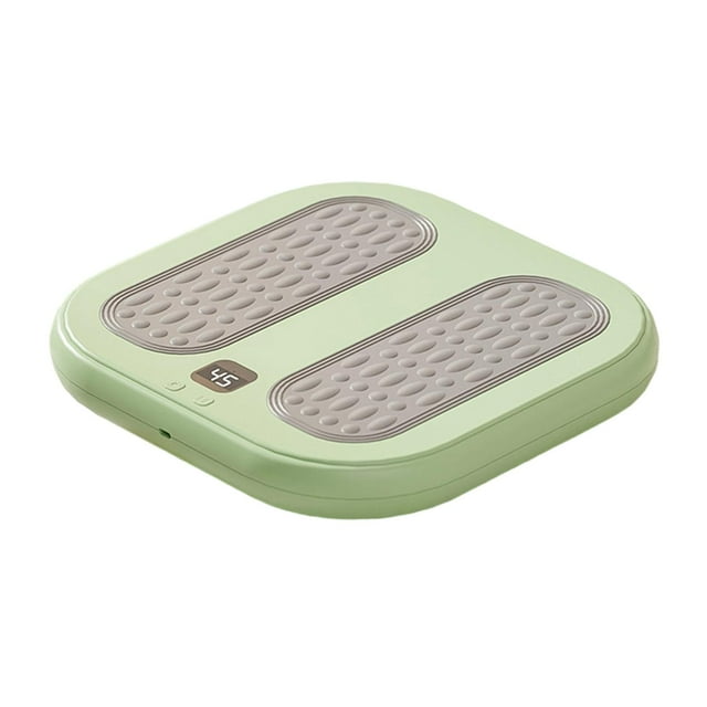 Calentador de pies con múltiples modos de masaje, almohadilla de calentamiento rápido para ocio, oficina y camping. verde