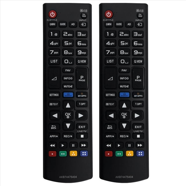 2X AKB74475404 Reemplazo Remoto para TV 28LF491U 32LF580V 42LF580V 49UF695V 60UF695V 22LF49 Serie 28LF49 Serie