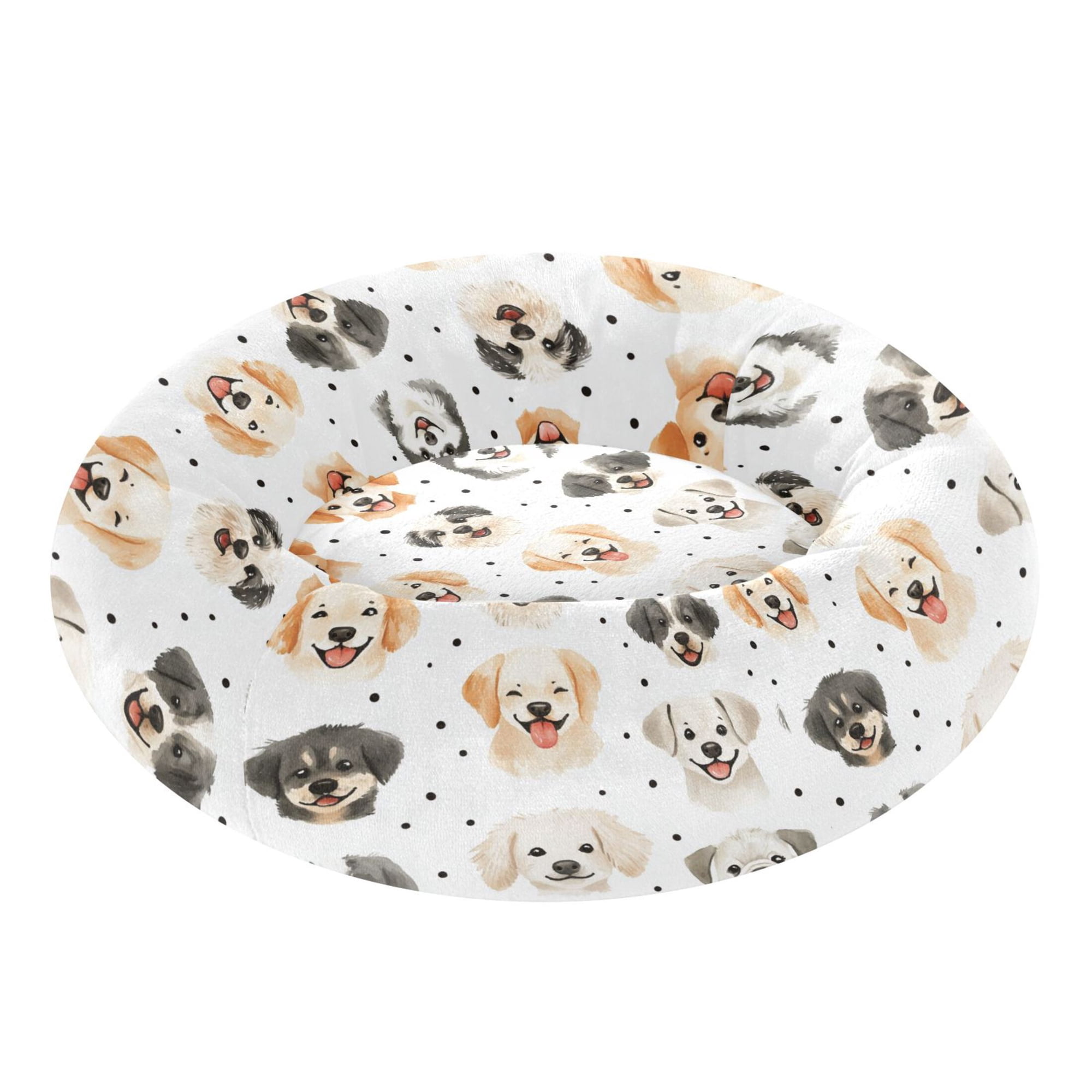 Pet Bed Pet Mat Cozy Removable & Washable Comfort For Cats And Dogs Watercolor Happy Dogs