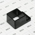 thumbnail image 5 of Plum Fittings Aluminum Fence Standard Wall Mount 1 1/4" x 1 1/4" for Rails - Residential Rail Mounts | Black | Pack of 6, 5 of 6