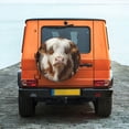 thumbnail image 6 of Goofa Cow With Butterflies Pattern Universal Tire Cover for Jeep, SUV, Truck, and Trailer – Waterproof, UV-Resistant,Easy to Install, Fits 14"-17" Tires-14 inch, 6 of 6