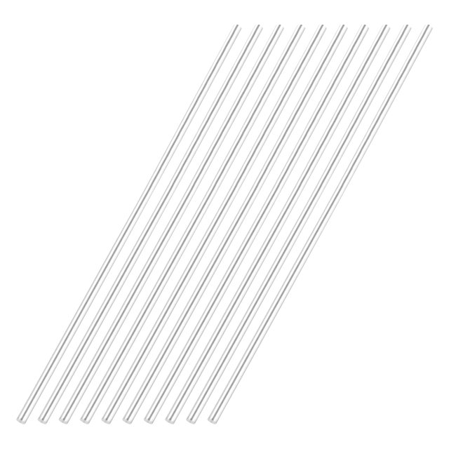 Uxcell Aluminum Round Rod, 1/4 Inch Diameter 6061 Solid Metal Bar 14 Inch Length 10Pcs