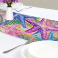thumbnail image 4 of Yayeee Table Runner 90 inches Long for Home Kitchen Rectangle Dining Table Holiday Party Decoration, Gradient Starfish Pattern, 4 of 7
