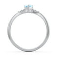 thumbnail image 4 of Birthstone Heart Ring with Shoulder Accents - Blue Topaz (December), 4 of 4