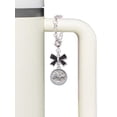 thumbnail image 3 of Delight Jewelry Silvertone Hope - Round Seal - Silvertone Black Bow Charm Accessory for Tumblers and Thermal Cups, 3 of 4