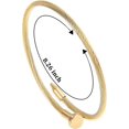 thumbnail image 2 of Pulsera de acero inoxidable con forma de clavo para amantes de hombres y mujeres 1FOR3 (HY-B041N), 2 of 5