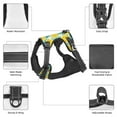 thumbnail image 4 of Dog Harness, Lemon flower No-Pull Pet Dog Harness with Leash Set for Large Medium Small Size Dog, Adjustable Reflective No Choke Dog Cat Vest for Walks Training, 4 of 6