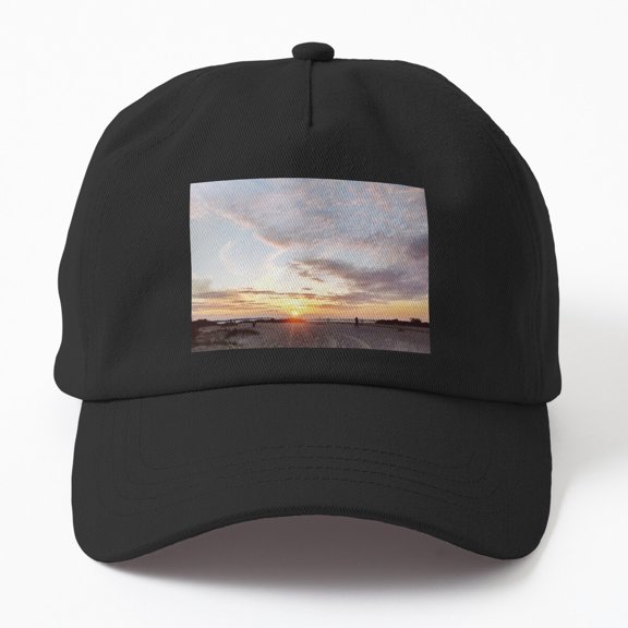 Beach Sunset Poland Baseball Cap, Coastal Hat Style