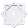 thumbnail image 6 of 38"OD x 2"ID x 21"C x 1"P Axel Architectural Grade PVC Contemporary Ceiling Medallion, 6 of 7