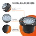 thumbnail image 4 of Lampara Empotrado En Piso Negro 12w Luz Suave Cálida 12hled, 4 of 5