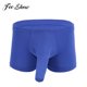 thumbnail image 2 of Sexy Men Erotic Lingerie Stretchy Briefs Underwear Male Silk Translucent Boxer Shorts Underpants & Closed Penis Sheath CostumeL Gong Bohan LED, 2 of 2