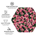 thumbnail image 3 of Yiaed Trendy Floral Print Leather Coasters for Drinks - Cup Coasters Coffee Table Kitchen Table Bar, Home & Office Gifts Handmade Drink Coasters-Hexagon, 3 of 6