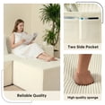 thumbnail image 6 of SOULART 105.3" Boneless Couch Sectional,Boneless Couches for living room,U-Shaped Cloud Sofa,3 Seat Sofa with 2 Ottomans, No Assembly Required,White, 6 of 9