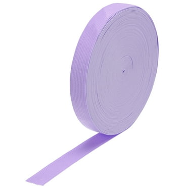 Meccanixity 1.5 Inch Elastic Band - 4 Yards, Twill Knit, Heavy Stretch For Waistbands & Sewing (Light Purple)