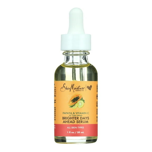 Shea Moisture Serum For All Skin Types, Papaya And Vitamin C, 1 Oz..