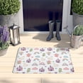 thumbnail image 2 of White Fairy Castle Pattern Flannel Non Slip Door Rugs,Washable Door Mats Indoor,Decorative Door Mats,Dirt-Resistant and Absorbent Doormat for Entrance,Bedroom,Kitchen,Bathroom,23.5x16in(60x40cm), 2 of 5