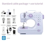 Lightweight Professional Portable Sewing Machine - 12 Stitch Modes, Adjustable Speed & Overlocking, Suitable for Home Use, Beginners & Crafts