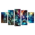 thumbnail image 1 of Cuadro decorativo Cuadros Abigail para sala Comedor y recamara Paisaje Espacial fantasia 5 piezas, 1 of 5