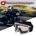 thumbnail image 2 of Gafas de sol para ciclismo de motocicleta Unique Bargains, lentes grises, marco negro y blanco, 2 of 6
