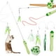 thumbnail image 1 of Varita retráctil ③ en ① para gatos BEBOBLY con plumas y campana, 1 of 7