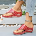 thumbnail image 6 of ibiyuan Womens Flip Flops Thong Sandals for Women Dressy Non- Thick Sole Summer Slippers for Women Cushioned Orthofeet Shoes for Women, 6 of 7